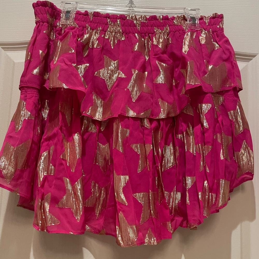 LoveshackFancy Mini Ruffle Skirt
